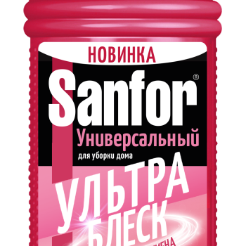 Ср-во д/уборки Sanfor 1,5кг универсал Ультра Блеск (6) акция