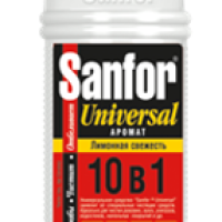 Ср-во д/уборки Sanfor 450г 10в1 универсал Лимонная свежесть (18) акция