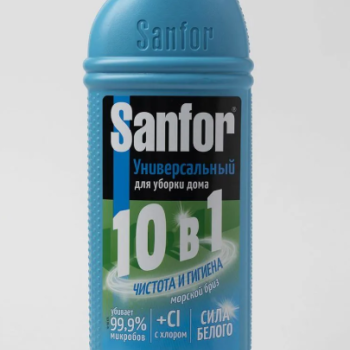 Ср-во д/уборки Sanfor 750г универсал Морской бриз с хлором (15)
