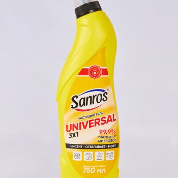 Ср-во д/уборки Санрос универсальный 3в1 750мл (16)