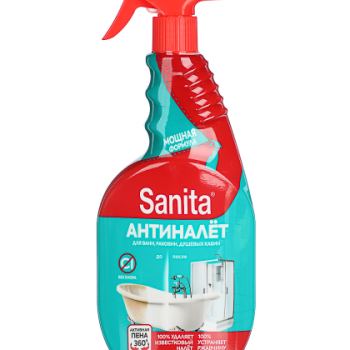Ср-во чистящее Sanita  Антиналет и Антиржавчина 500мл спрей (15) акция