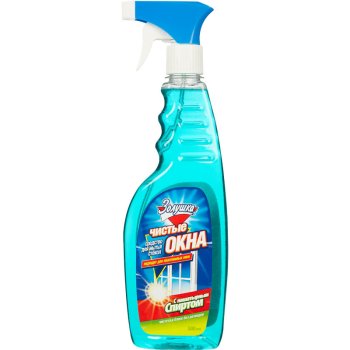 Средство для мытья стекол 0,75л с триггером Нашатырный спирт Золушка (12)