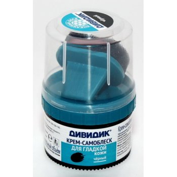 Крем д/обуви Дивидик с намазком 55мл черный (6/48)