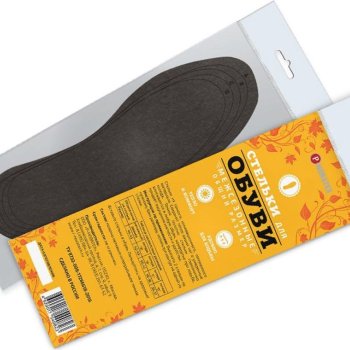 Стельки суконные безразмерные 37-45 1пара в инд упаковке (25)