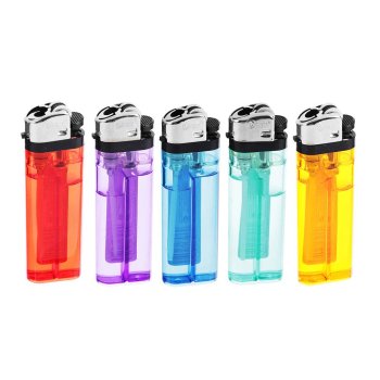 Зажигалка кремниевая 1х8х2см 5цветов Oney (50/1000)