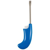 Зажигалка пьезо JZDD-23-B пистолет синяя (30)