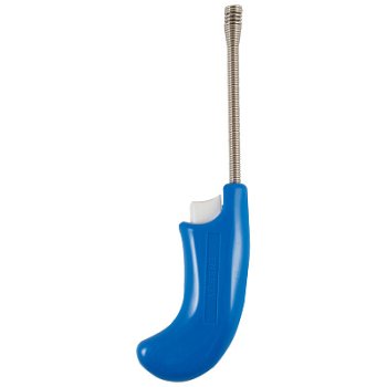 Зажигалка пьезо JZDD-23-B пистолет синяя (30)