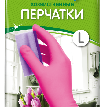 Перчатки резиновые Чистюля L (12/60)