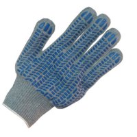 Перчатки х/б с ПВХ 5 нитей серые Протектор 7 класс размер 9 (10/200)