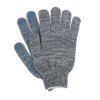 Перчатки х/б ПВХ 6нит серые Точка 10кл р.9 (10/300)