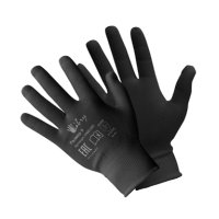 Перчатки нейлон тонкий черный р.10 (10/300)