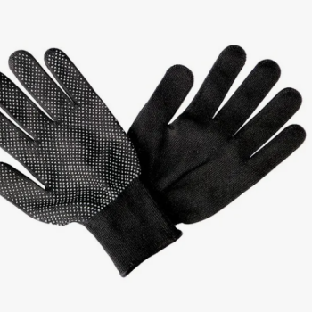 Перчатки полиэстер микроточка ПВХ р.10 XL черный Libry (12/120)