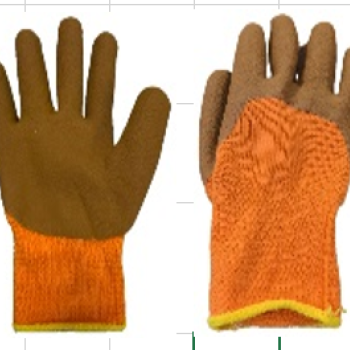 Перчатки Зимние акриловые облив вспененный латекс р.10 XL -15°С Лайт (12/360)