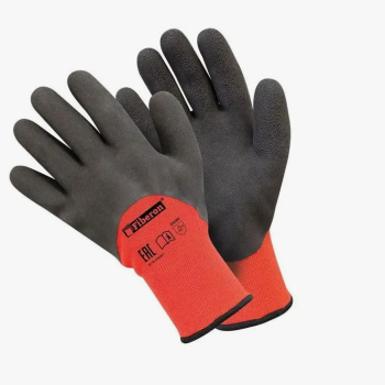 Перчатки Зимние акриловые облив двойной вспененный латекс р.10  -30°С Fiberon (36)