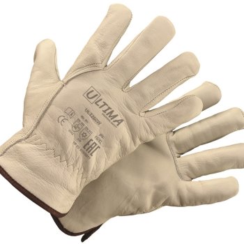 Перчатки Зимние кожа натуральная с утеплителем Thinsulate 40g Ultima р.10 (12/120)