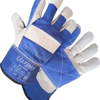 Перчатки Зимние спилок+полиэстер с полиэфирным утеплителем Ultima р.10 (10/100)