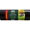 Пакеты для мусора 120л 10шт 23мкм рулон черный Master FRESH (20) акция