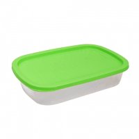 Контейнер для СВЧ и заморозки 0,5л прямоугольный Микс (24)