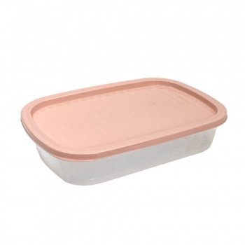 Контейнер для СВЧ и заморозки 2,3л прямоугольный Микс Пастель (34)