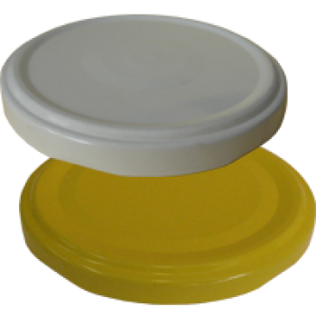 Крышка винтовая d82мм Моно красный/белый Елабуга (500)