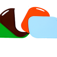 Доска разделочная 360х240х3 большая салатовый (30)