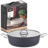 Жаровня STONELAND SLS-0224DA, 2.5л, d24см, индукционное дно, тёмный антрацит (1/4)