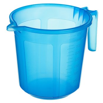 Мерная кружка 1л пластик голубой (20)