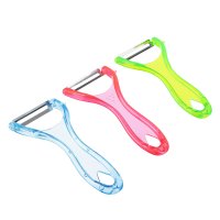 Овощечистка горизонтальное лезвие 12,5x6,5x0,7см 3 цвета (24)