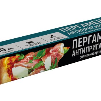 Пергамент  для выпекания силикон 0,30х5+1м Чистюля (24)