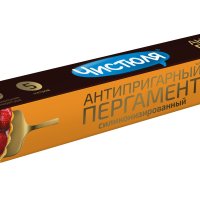 Пергамент для выпекания силиконизированный 0,38х5м Чистюля (24) =4601892008158=