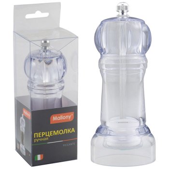 Перцемолка ручная Piccante 14x5см акрил, керамика Mallony