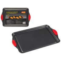 Противень для запекания 40x26x1,5см силиконовые ручки Cottura Mallony (24)