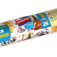 Рукав для запекания 0,29x3м 11мкм клипсы Авикомп в пакете (50)