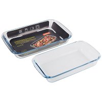 Форма для запекания 2,2л боросиликатное стекло прямоугольная Felicita (6)