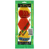 Губка для посуды  3шт Кухоньчик в вакууме (20/50)