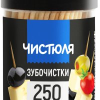 Зубочистки 250шт банка Чистюля (50)