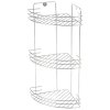 Полка угловая трехярусная Vento 19х19х41см хром (1/8)