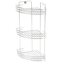 Полка угловая трехярусная Vento 19х19х41см хром (1/8)