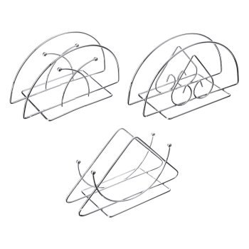 Салфетница 13х7х6см металл, 3 дизайна, Vetta (12)