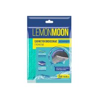 Салфетка аквафибра губчатая 3-слойная 3шт 15х18см Чистюля (18)