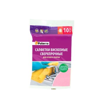 Салфетка виск 10шт 30х38см Paterra (20)
