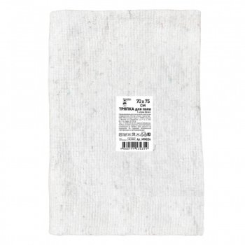 Салфетка д/пола х/б 70х75 Мамонтенок чистолюб белая МП (20)