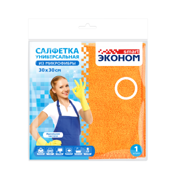 Салфетка микрофибра 30х30 Смарт ассорти (60)
