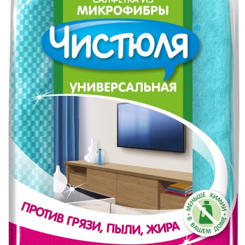 Салфетка микроф 35х40см XL универсал Чистюля (30)