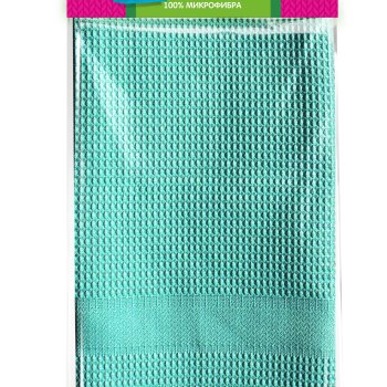 Салфетка микроф 40х60см полотенце д/посуды Чистюля (20)