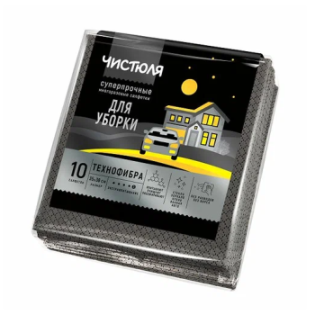 Салфетка технофибра 10шт 35х38см Чистюля (20)