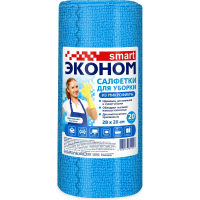 Салфетки рулонные микрофибра 20шт 28х28см Смарт (12)