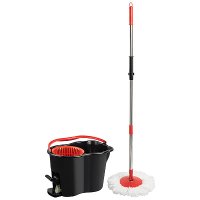 Набор: Швабра Торнадо MopM-24 + ведро, педальный отжим РыжКот (1)