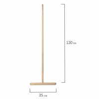 Швабра для пола деревянная Т-образная 35х120см