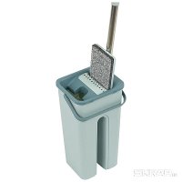 Швабра с насадк микроф карманы 11,5х35 120см +ведро Clean hands РыжийКот (12)